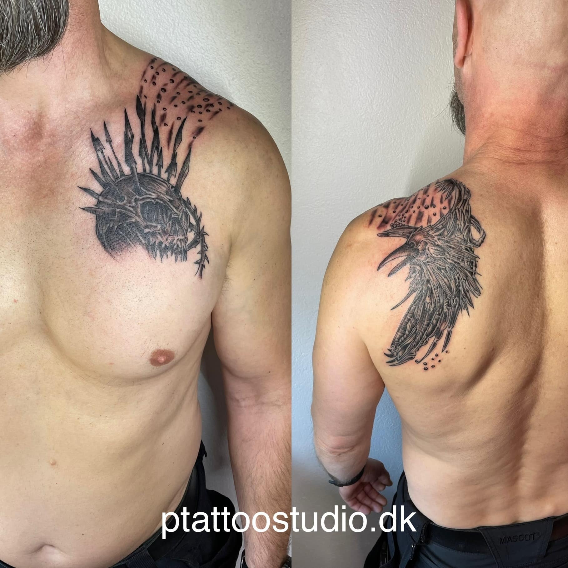 Tatovering lavet ved P Tattoo Studio i Ikast, nær Herning og Silkeborg